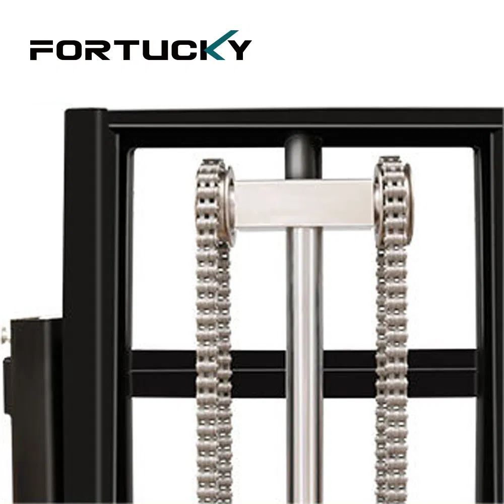 Stand-Driving Type Stacker/Forklift Durable 1 Ton Stationary Electric Forklift for Warehouse Use