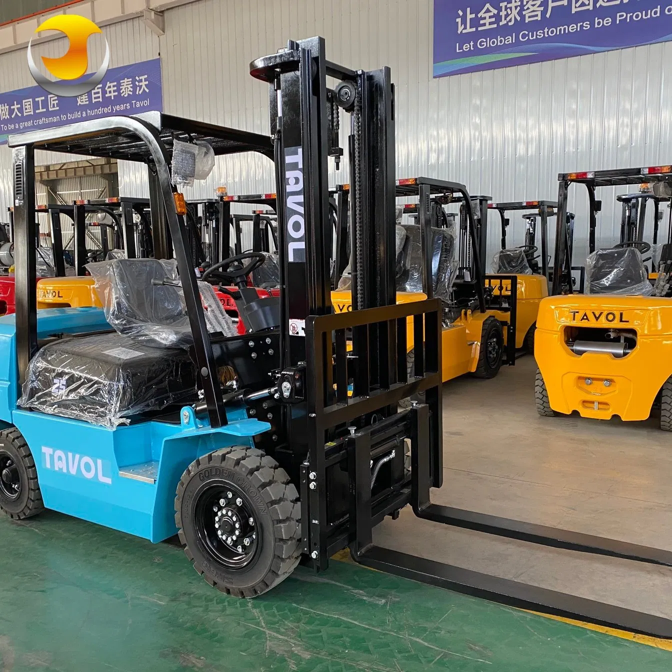 3ton 2.5ton Industrial Forklift Truck with CE Certificated New 5t Loading Capacity Diesel Engine Pallet Truck for Warehouses
