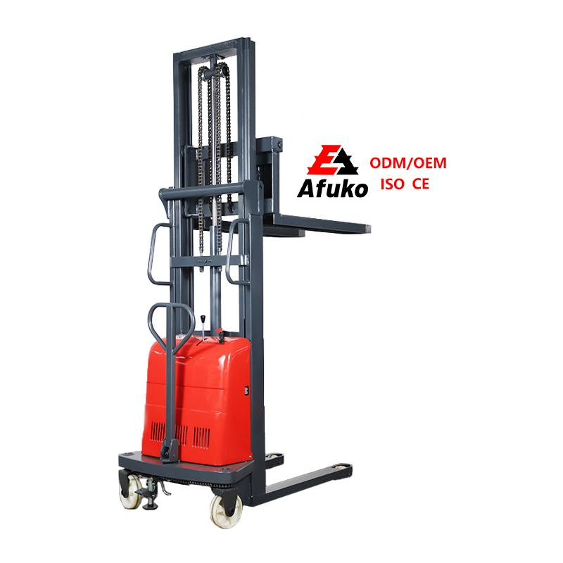400kg Capacity Semi Electric Stacker Forklift