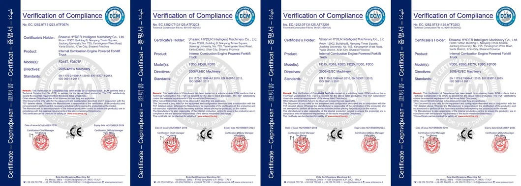 Certificates