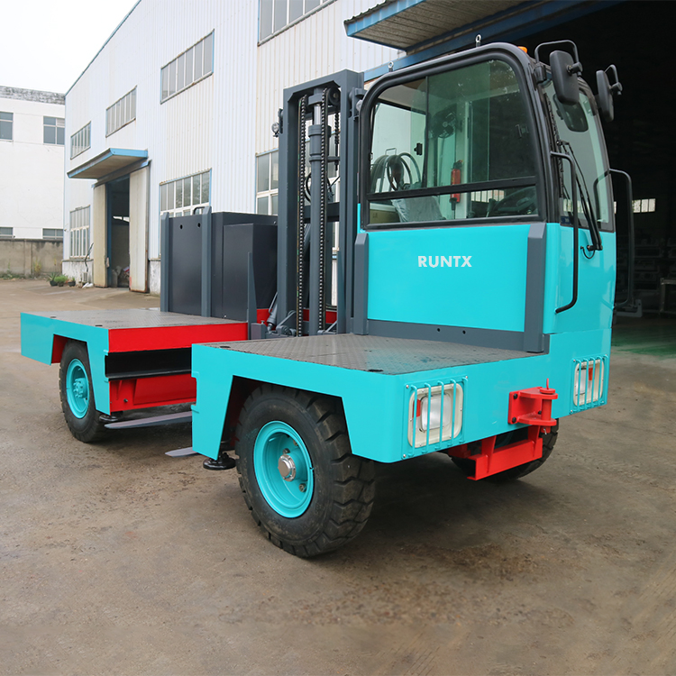 Runtx 3ton Electric Forklift Side Loading Forklift Side Loader Forklift for Sale
