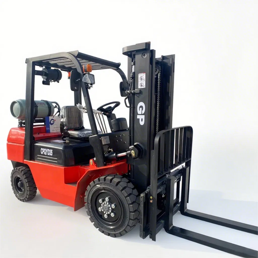 LPG Forklift High Quality 2ton 2.5ton 3 Ton 3.5 Tons 3m 4.5m 5m 6m Liquefied Petroleum Gas Fork Lift Truck with Nissa N K21 K25 Engine