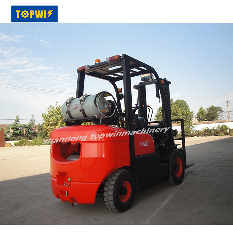 Topwin 2ton 3ton 3.5ton Diesel/Gasoline/LPG/ 3 Stage Mast 4m Lifting Height Forklift Truck for Sale