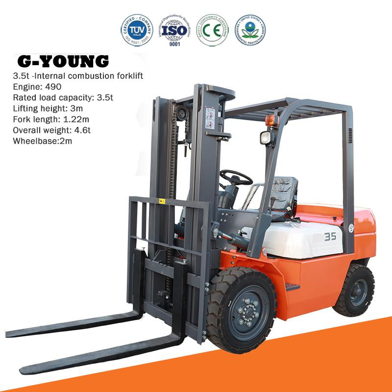 G-Young LPG Forklift Truck 3.5ton, 6ton, Capacity Hydraulic Forklift Truck