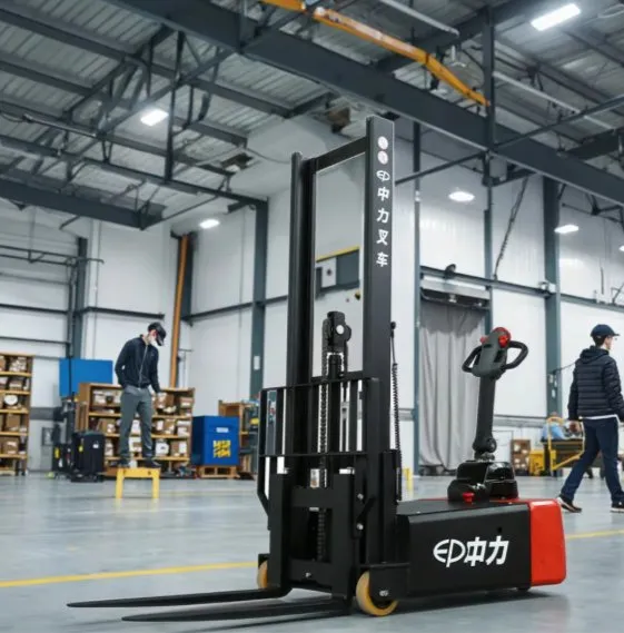 Electric Stacker Forklift View 1