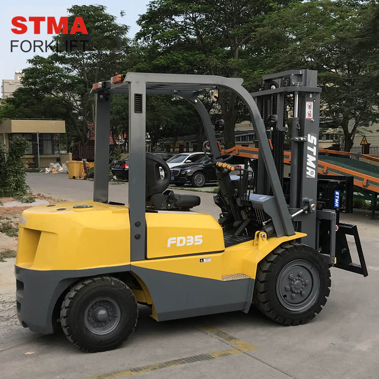Stma Forklift Forks Attachment Tipping Hinged Fork 3.5ton 3500kg Diesel Forklift Truck