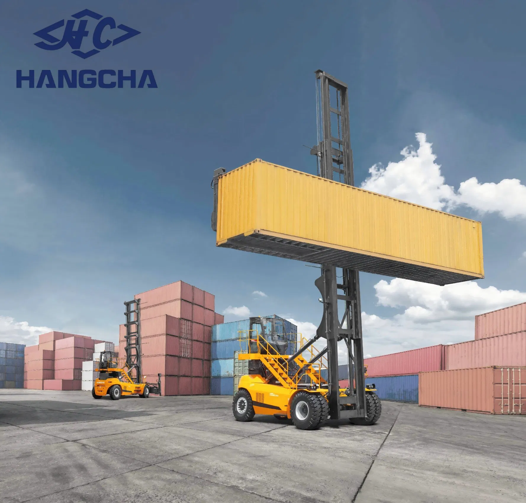 9t Hangcha Xh Series High-Voltage Lithium Empty Container Handler - Durable Equipment for Logistics Container Storage