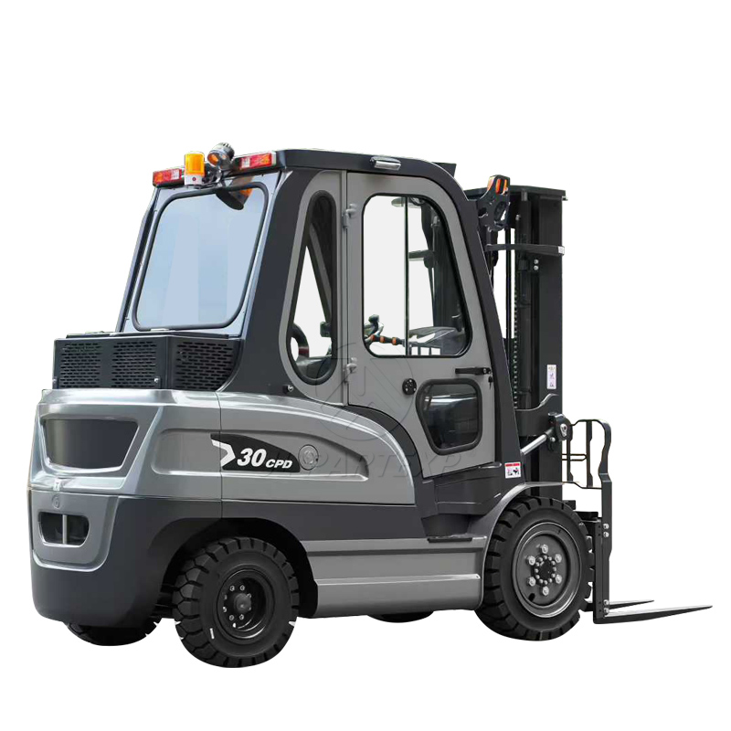 Lithium Battery Lead Acid Battery Mini 3 Ton Small Portable Electric Forklift with Solid Tire