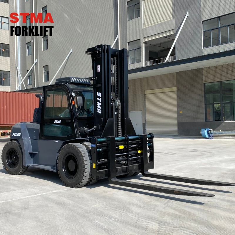 Stma Manual Heavy Duty Forklifts Diesel 12 Tonne 12000kg Forklift with EPA Engine