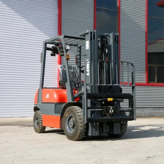 Diesel Forklift Side View