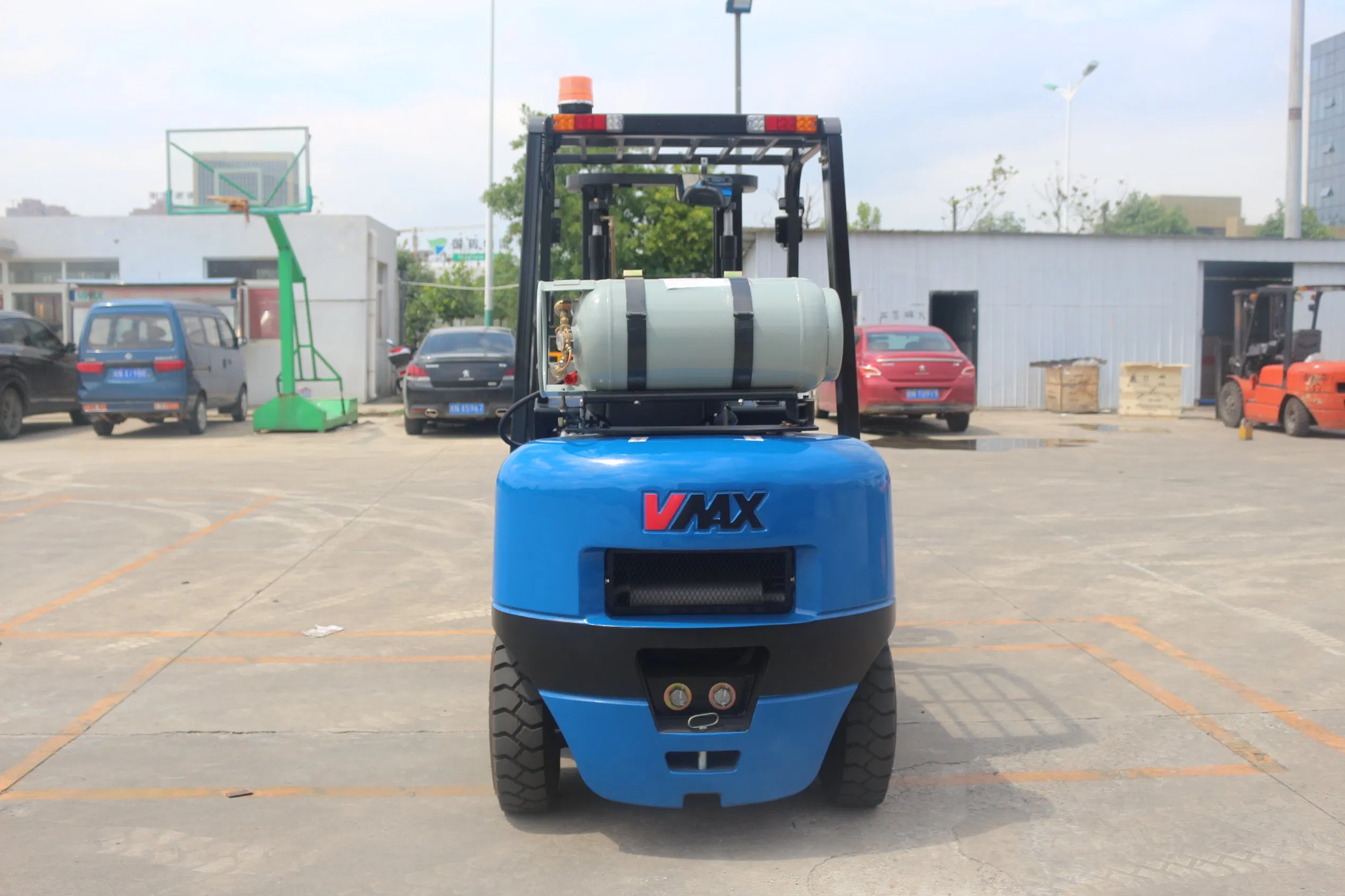 2.5 Ton 3ton Vmax LPG Gas Forklift with 3-Stage AC Motor Pallet Truck New Condition for Construction Industries