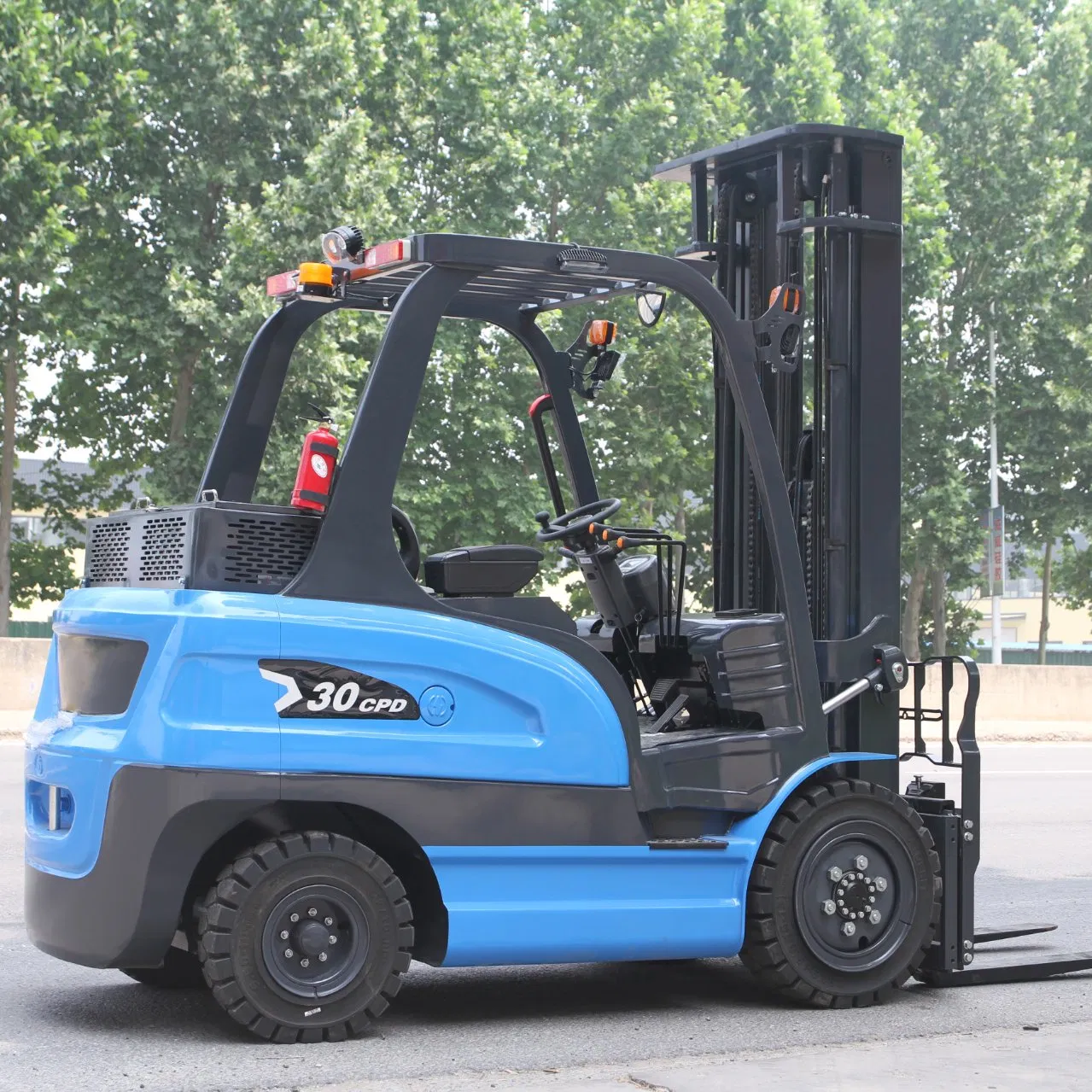 3 Ton 4 Wheels Small Fork Lift Warehouse Hydraulic Lifter Forklifts Truck Mini Electric Forklift