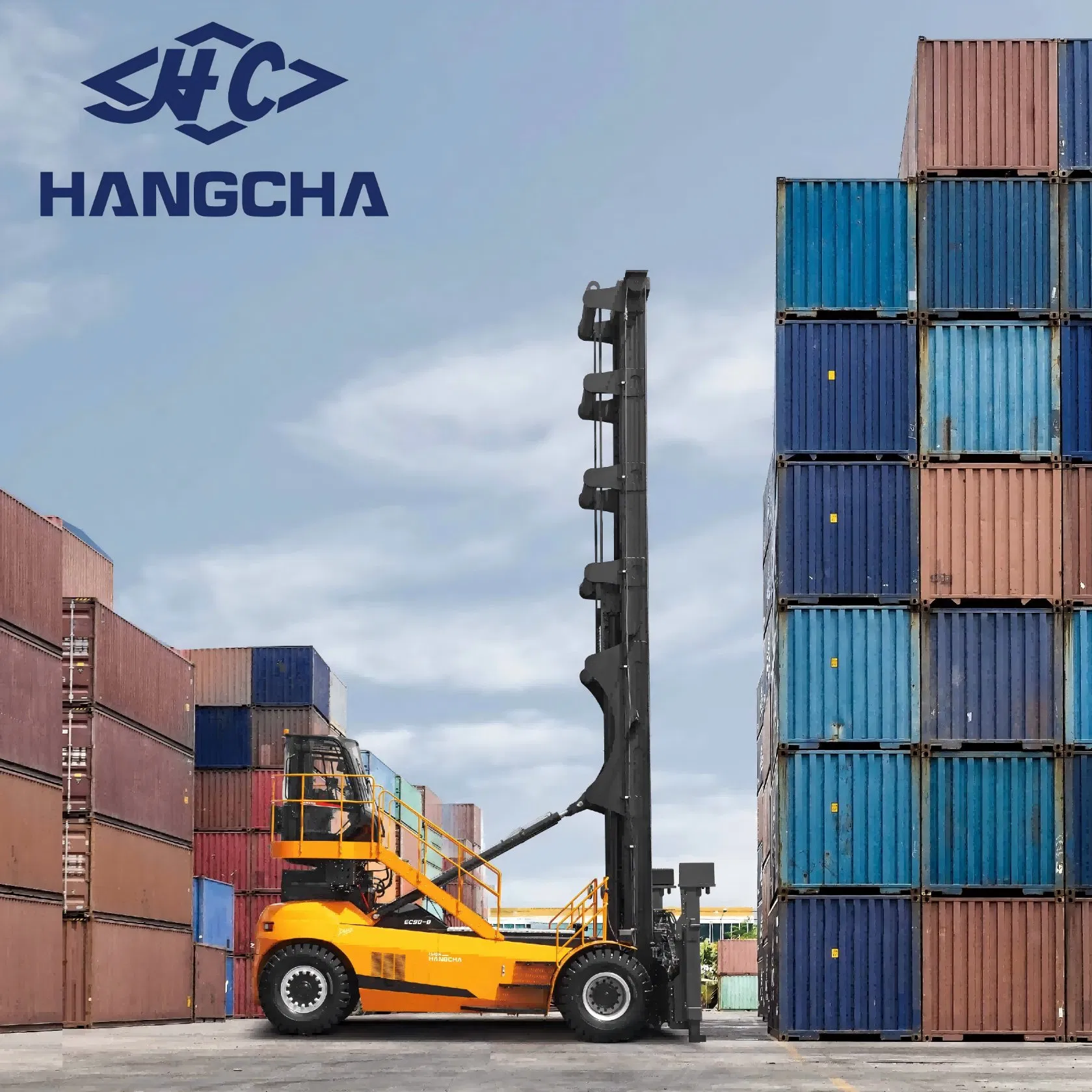9t Hangcha Xh Series High-Voltage Lithium Empty Container Handler - Durable Equipment for Logistics Container Storage