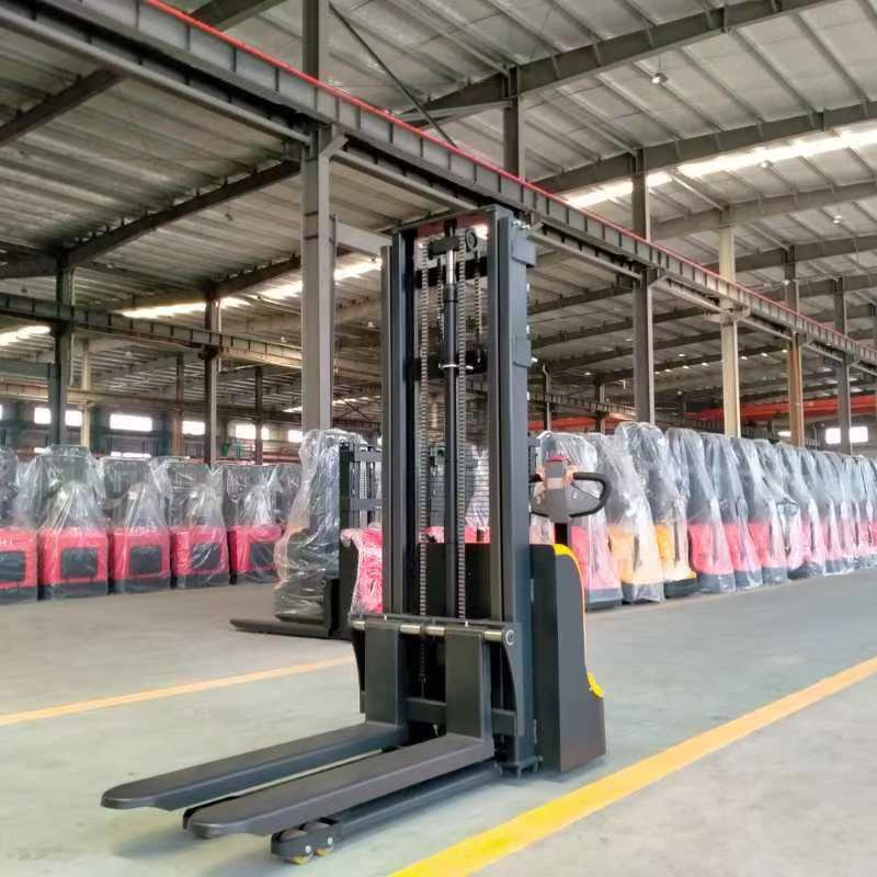 High Quality 1 Ton 1.5 Ton 2m 3m Brand New Manual Electric Pallet Stacker Material Handling Truck Forklift with Warehouse