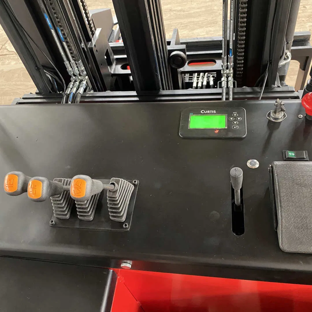 Electric 6 7 8 9 Meter 1ton 1.5ton 1.6ton 2ton Vna Three Way Pallet Stacker Forklift