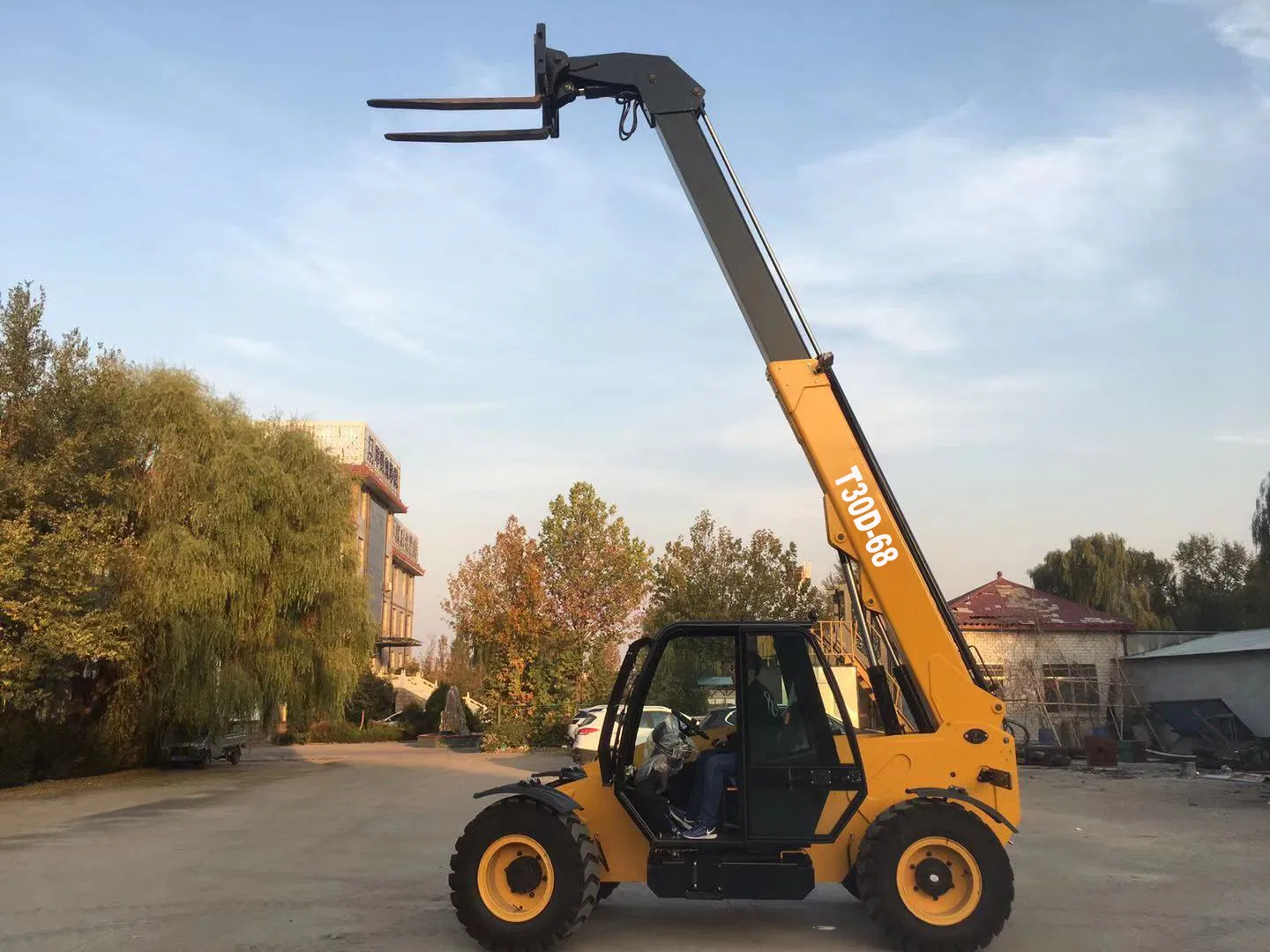 Diesel Telehandler Forklift Telescopic 4WD, 4X4 3000kg18m