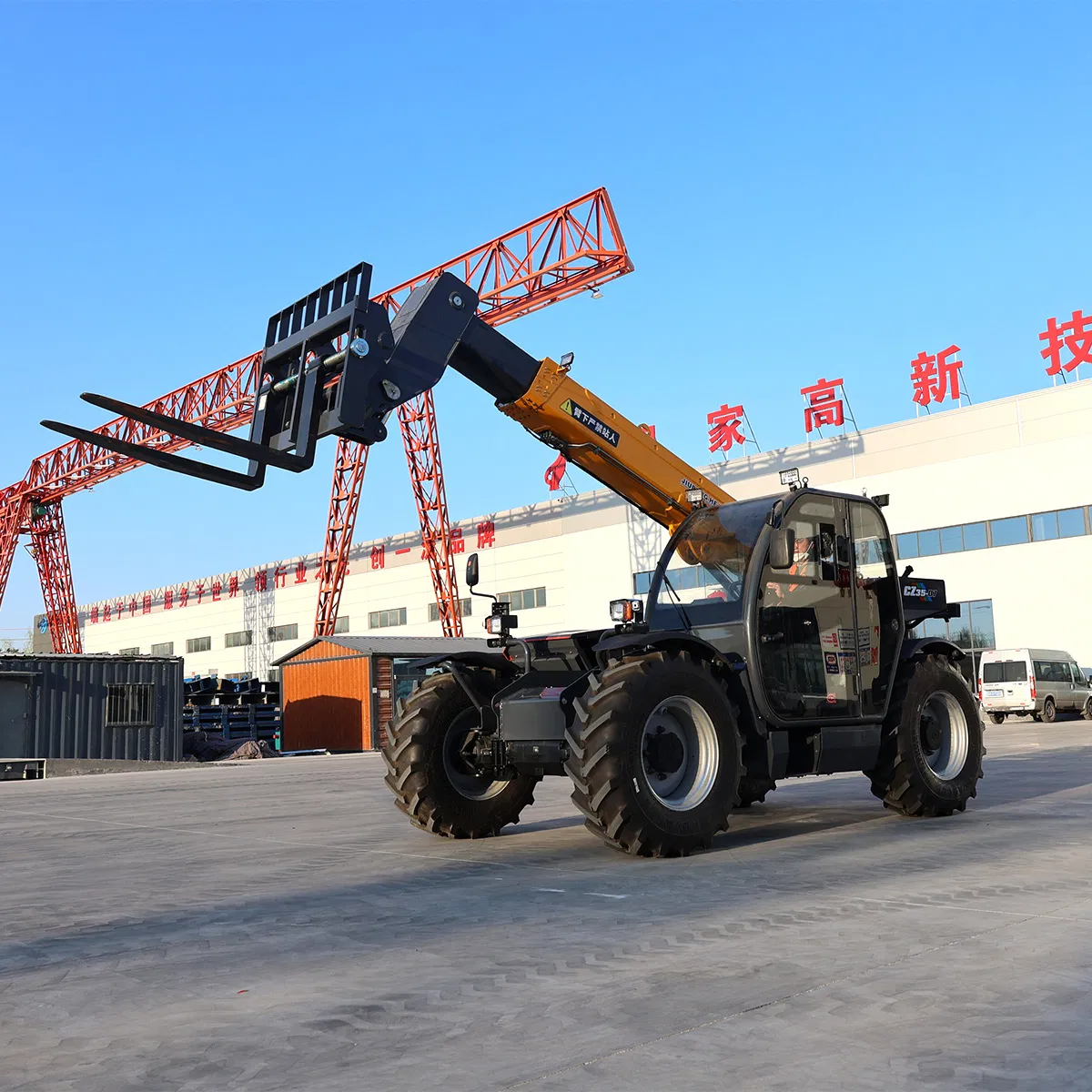 Agriculture 17 Meter Telescopic Boom Telehandler Forklift with USA Diesel Engine