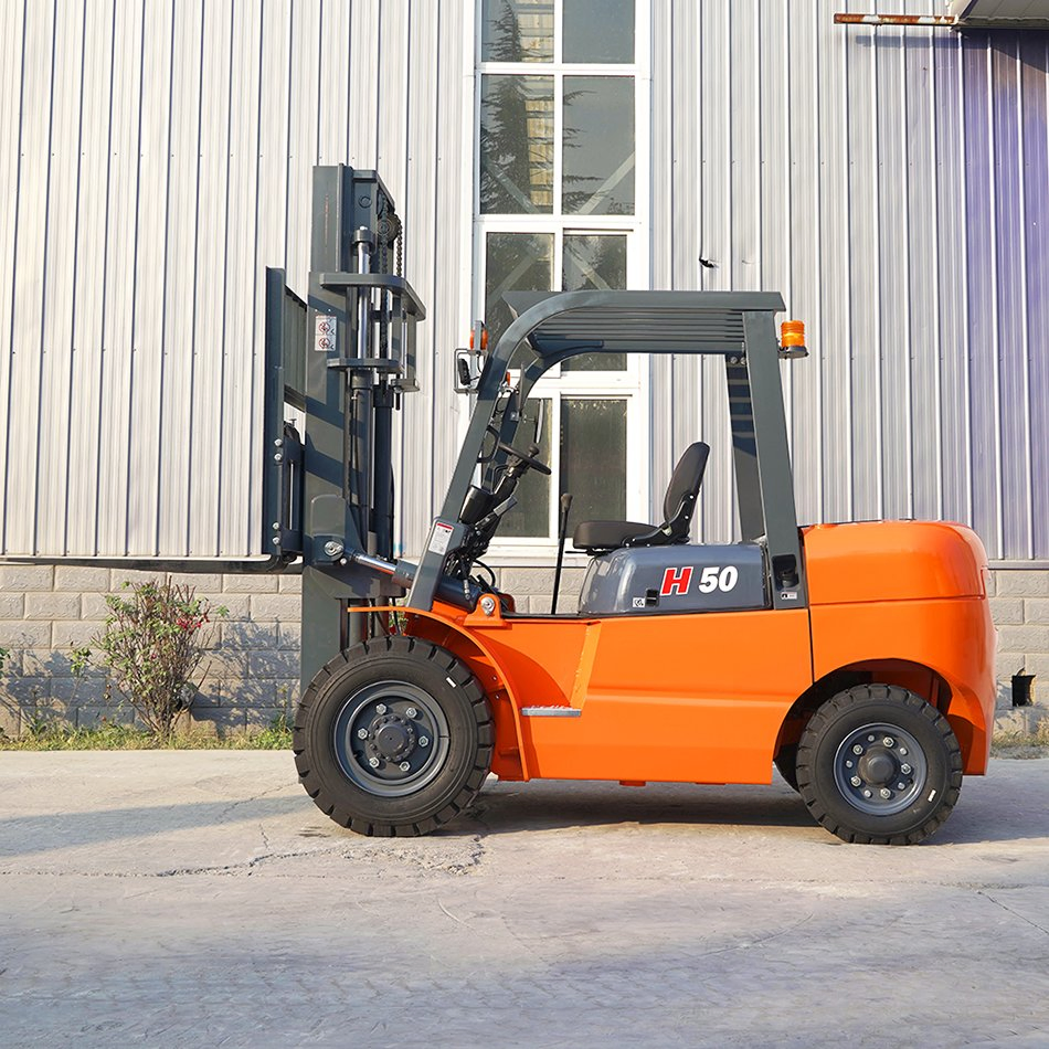 Hopper Hydraulic Truck Anti Collision Sales Diesel Forklift Truck Engineering Machine 5 Ton Small 4 Ton 3 Ton Diesel Mini Warehouse Forklift