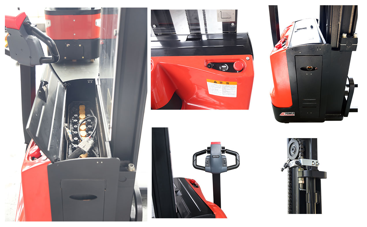 High Quality Fully Automated Battery Manual Walkie Lift 2 Ton Electric Stacker Forklift