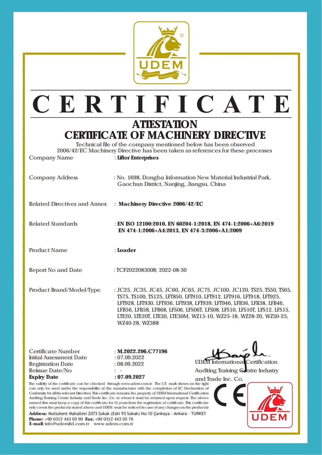 CE Certification 1