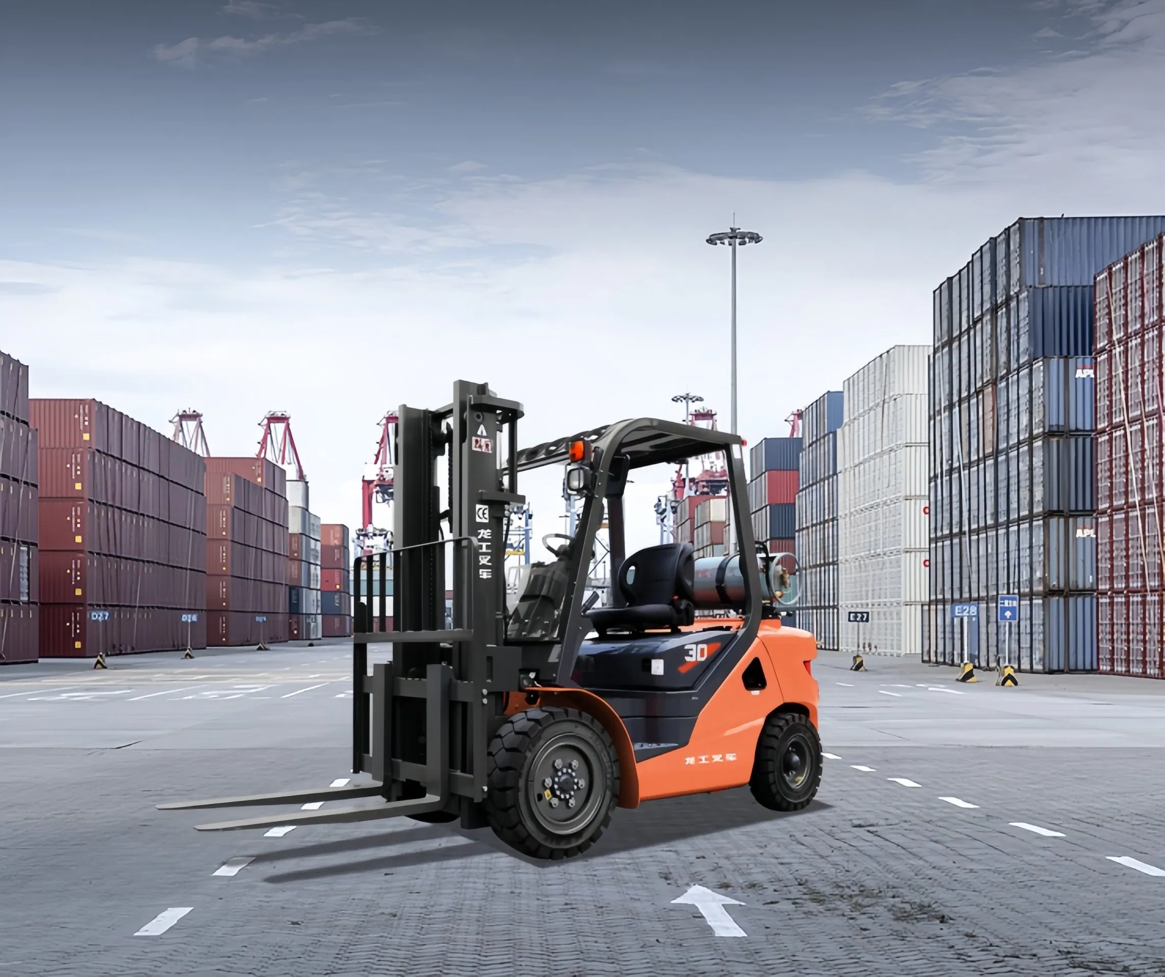 Engine-Selectable Heavy-Duty Industrial Diesel Forklift for Factory Workshops