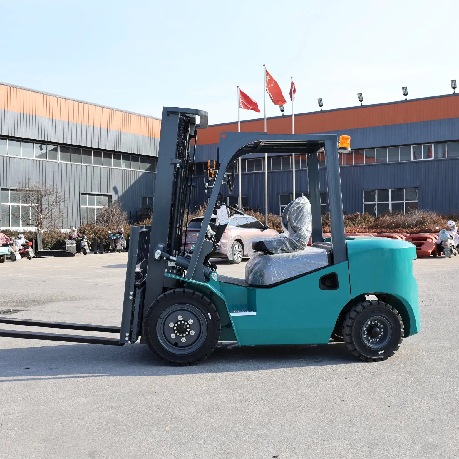 Heavy Duty 3ton 3.5ton 3500kg 3000kg Diesel Forklift Warehouse Lifter Truck Industrial Equipment Counterbalanced Construction