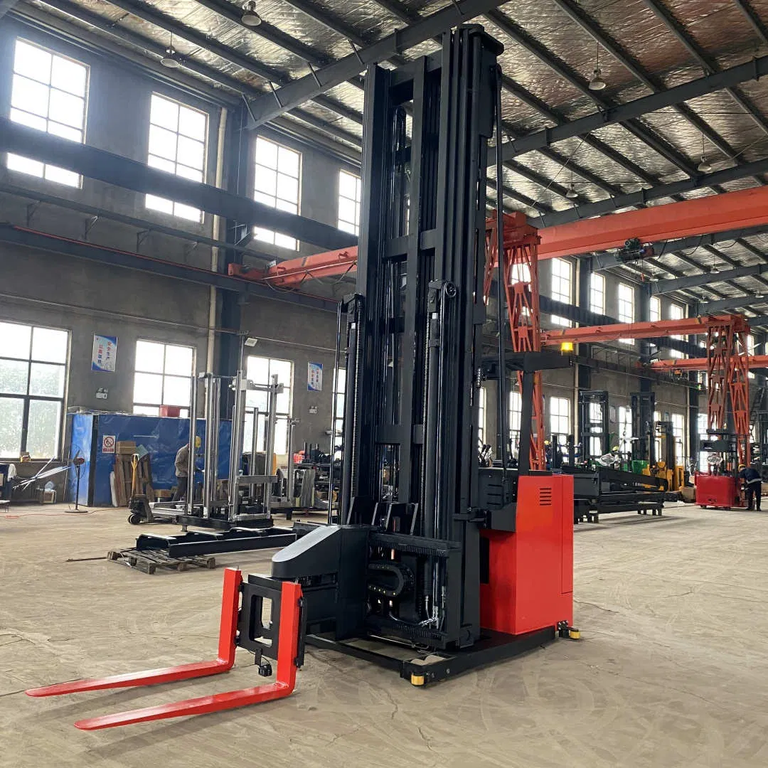Electric 6 7 8 9 Meter 1ton 1.5ton 1.6ton 2ton Vna Three Way Pallet Stacker Forklift