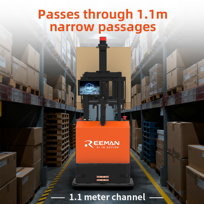 Reeman Mini 2.0 1000kg AMR Agv Stacker - Compact 1m Lift Autonomous Forklift