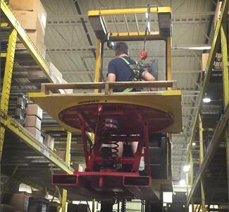 Spring Pallet Positioner Order Picker 2000kg