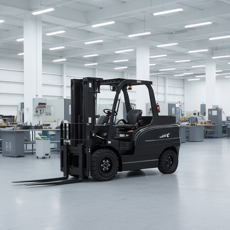Telescopic Mini Lithium Battery Electric Forklift Is Suitable for Narrow Passages and Warehouse Pallet Handling. Forward Moving Battery Pallet Truck Forklift