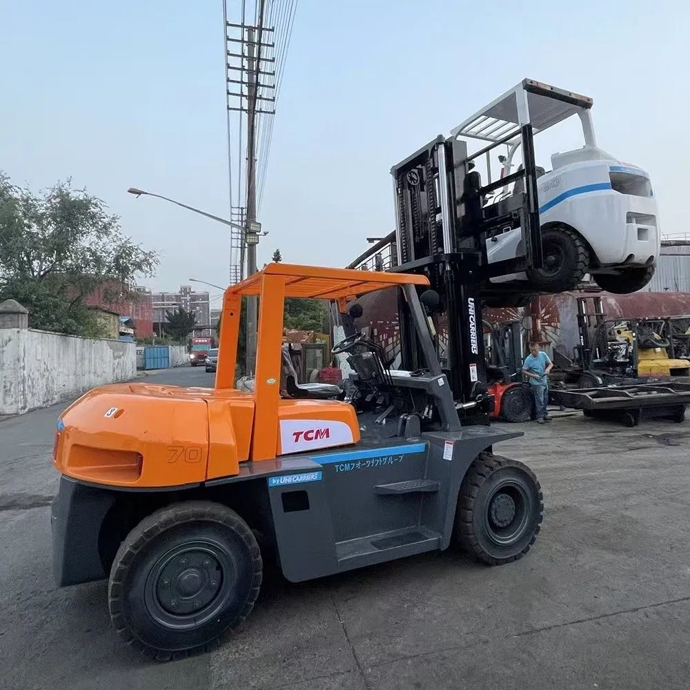 Tcm Fd70 Electric/Diesel/LPG 2.5/3/4/5/7/10/15/16/25/30-Ton Stacker Heli/Hangcha/Tcm/Komatsu/Toyota/Mitsubishi Diesel Forklift Truck Lifting Equipment