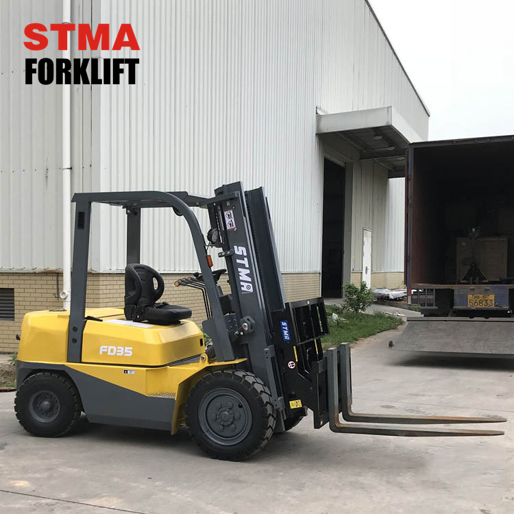 Stma Forklift Forks Attachment Tipping Hinged Fork 3.5ton 3500kg Diesel Forklift Truck