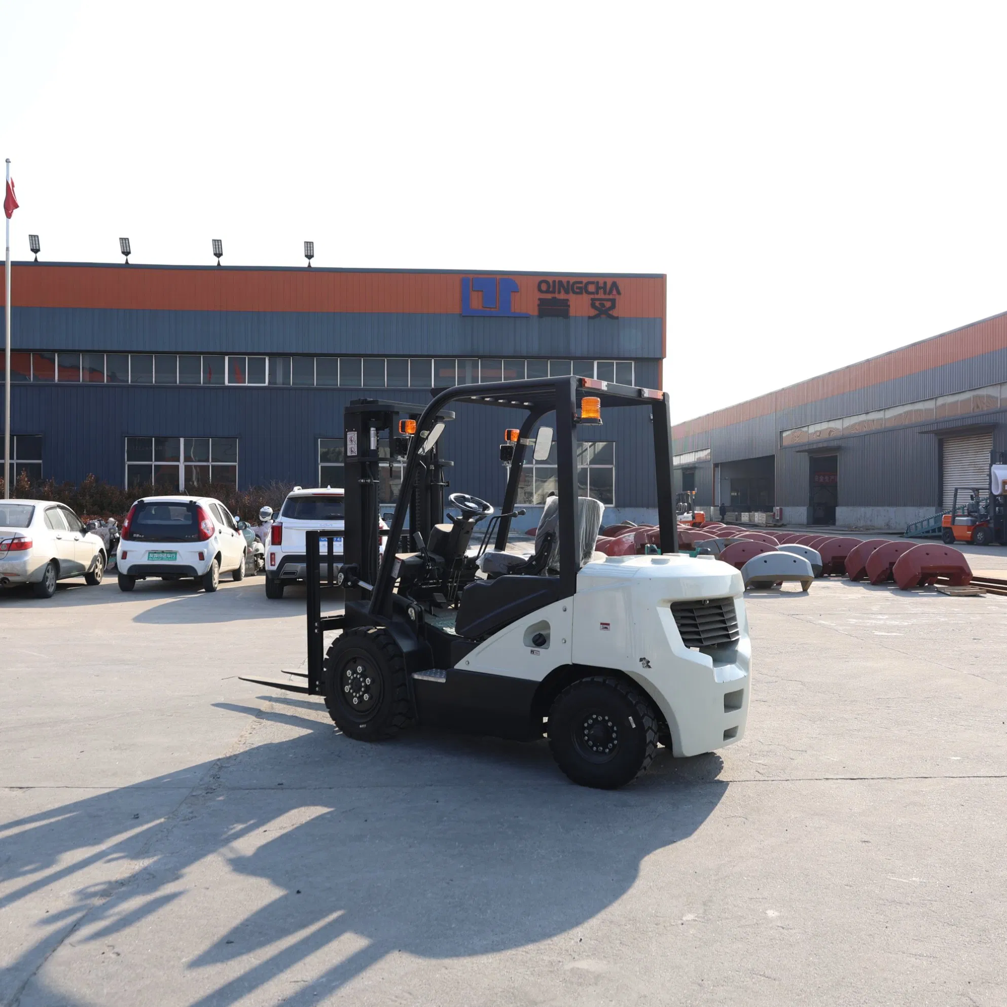 China 3 Ton 3000kg 3.5 Ton Diesel Forklift Industrial Heavy Duty Warehouse Fork Lift Manufacturer