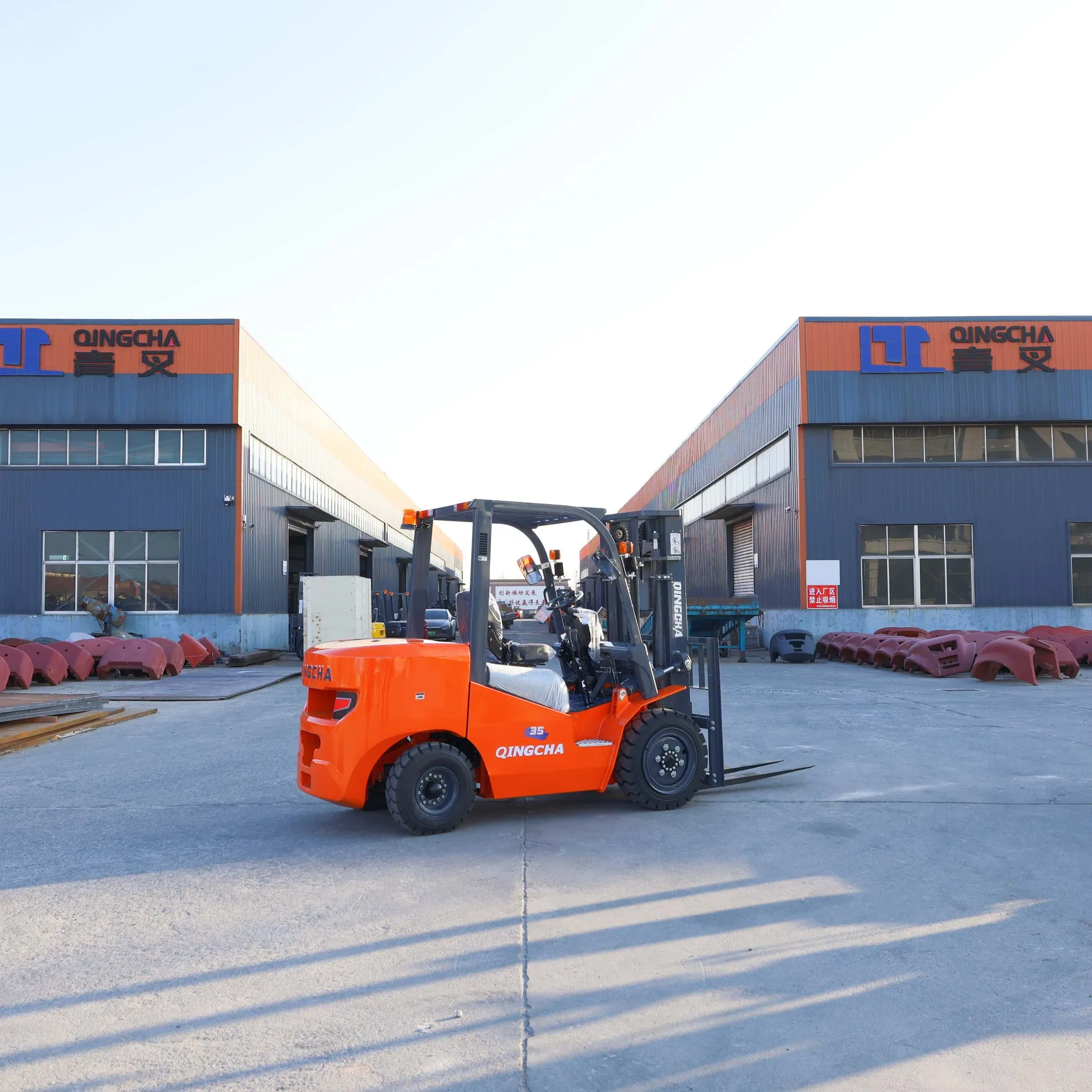 3.5 Ton Diesel Forklift Equipment Warehouse Heavy-Duty Mast Hydraulic Japanese Lifting Industrial off-Road Gasoline