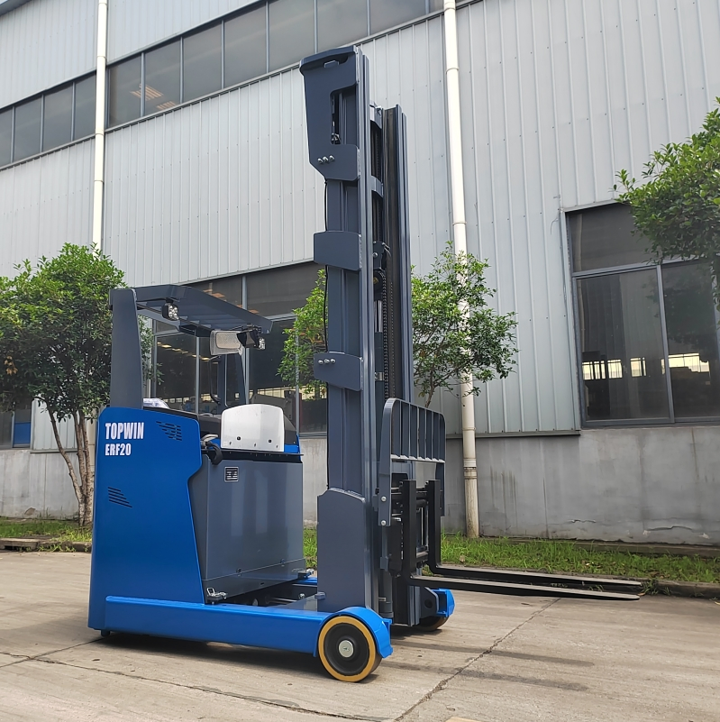 Topwin Side Loader Stacker Electric Pallet Truck Reach Multi Directional Reach Truck Forklift All Directions Forklift for Sale