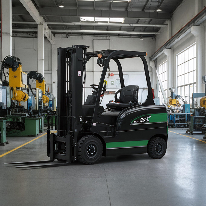 Telescopic Mini Lithium Battery Electric Forklift Is Suitable for Narrow Passages and Warehouse Pallet Handling. Forward Moving Battery Pallet Truck Forklift