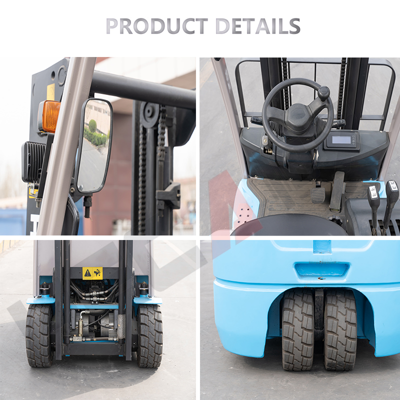 Chinese Four Wheels Electric Battery Forklift Truck 2ton 2.5ton 3ton