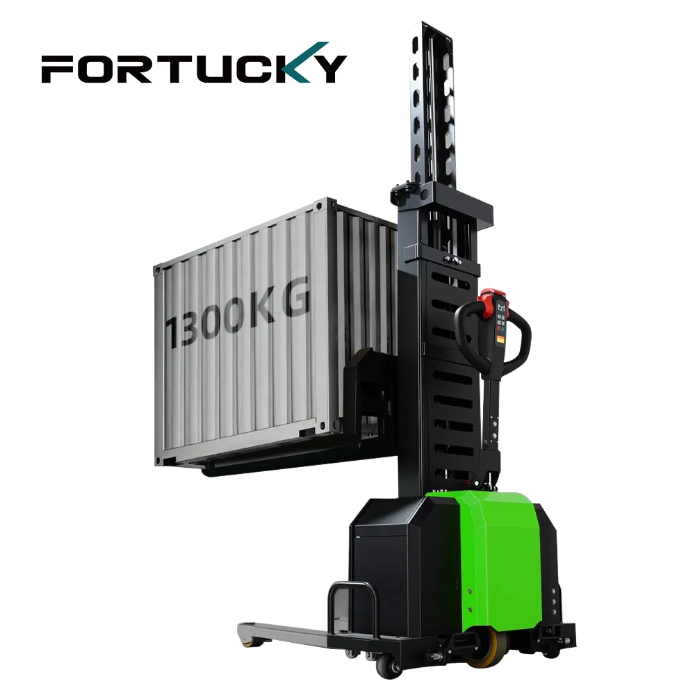 Fully Electric Truck-Mounted Forklift / Self Loading Stacker Height-Adjustable, Portable Electric Vehicle-Mounted Forklift