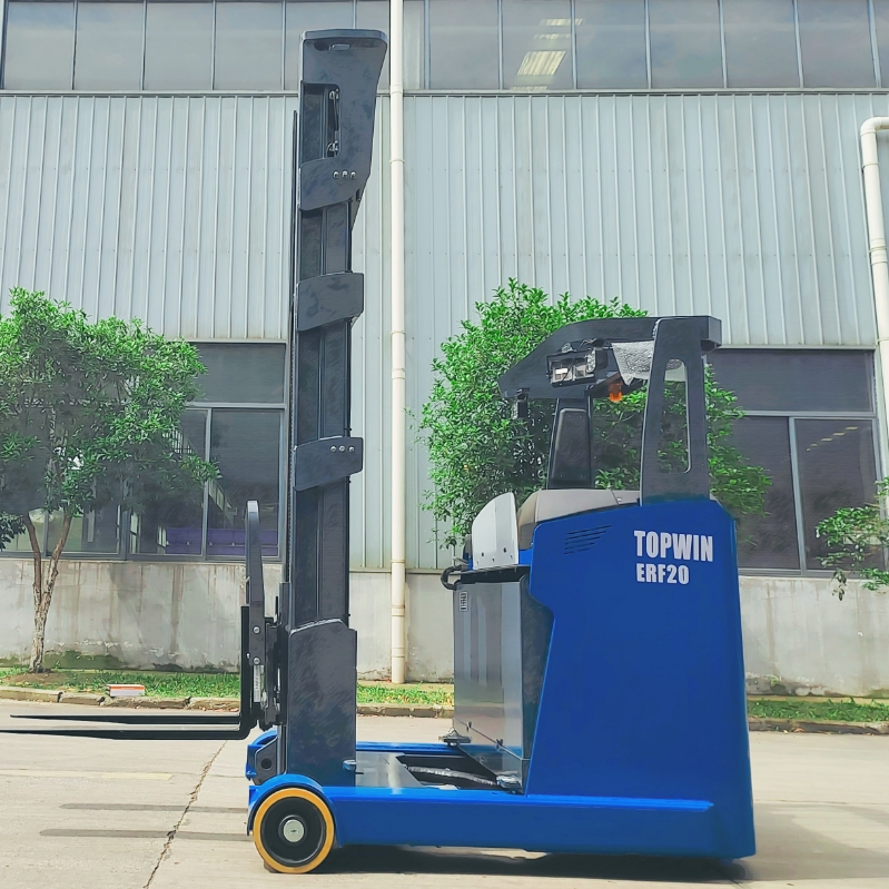 Topwin Side Loader Stacker Electric Pallet Truck Reach Multi Directional Reach Truck Forklift All Directions Forklift for Sale