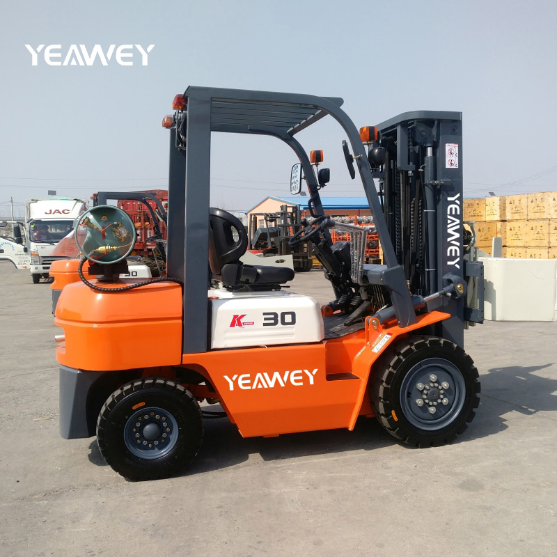 3ton LPG Forklift with 3/4/5/6m Duplex/Triplex Mast and Side Shifter LPG Forklift Automated Forklift Low Price New Type Forklift