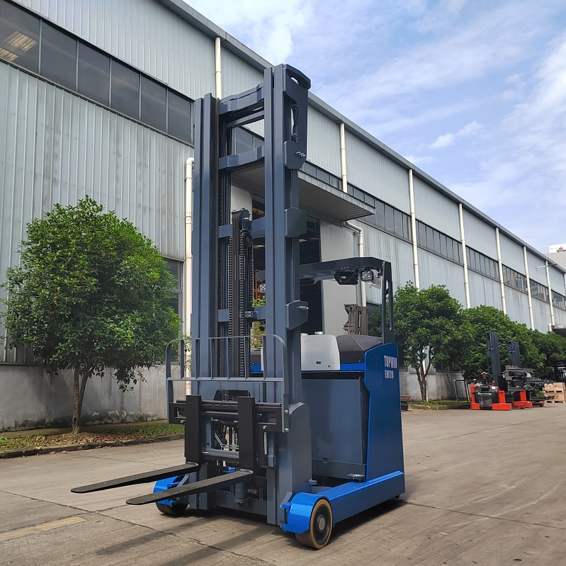 Topwin Side Loader Stacker Electric Pallet Truck Reach Multi Directional Reach Truck Forklift All Directions Forklift for Sale