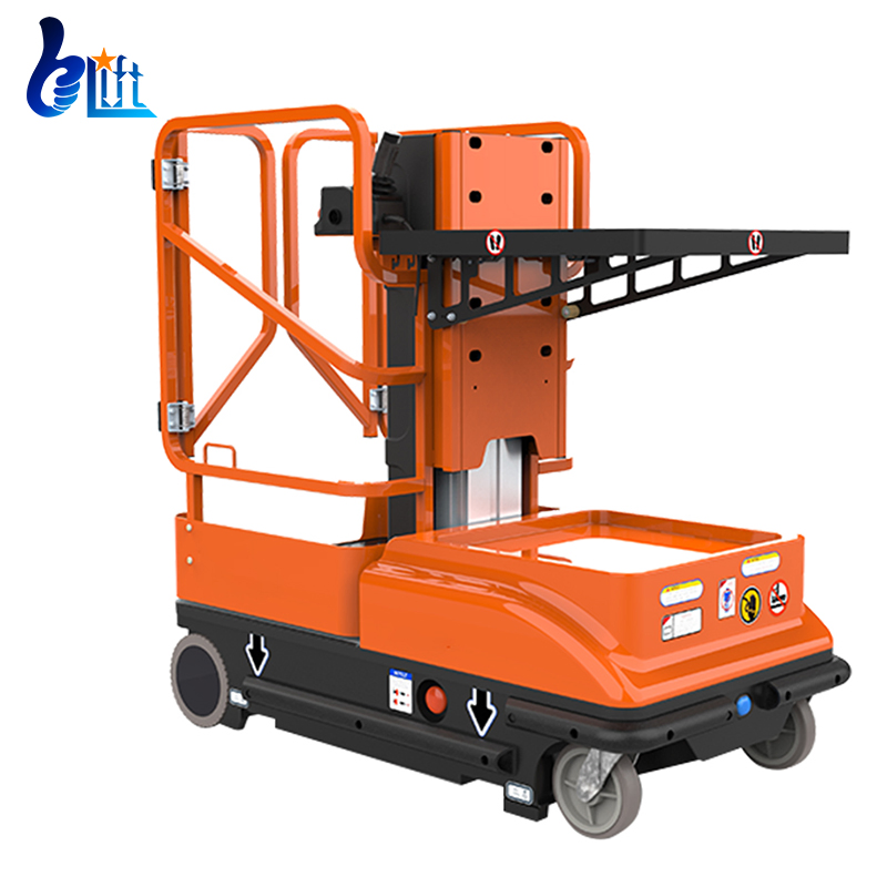 Warehouse CE Certified Portable 5m 6m Aerial Electric Order Picker Platform Lift for Picking Cargos From Shelves