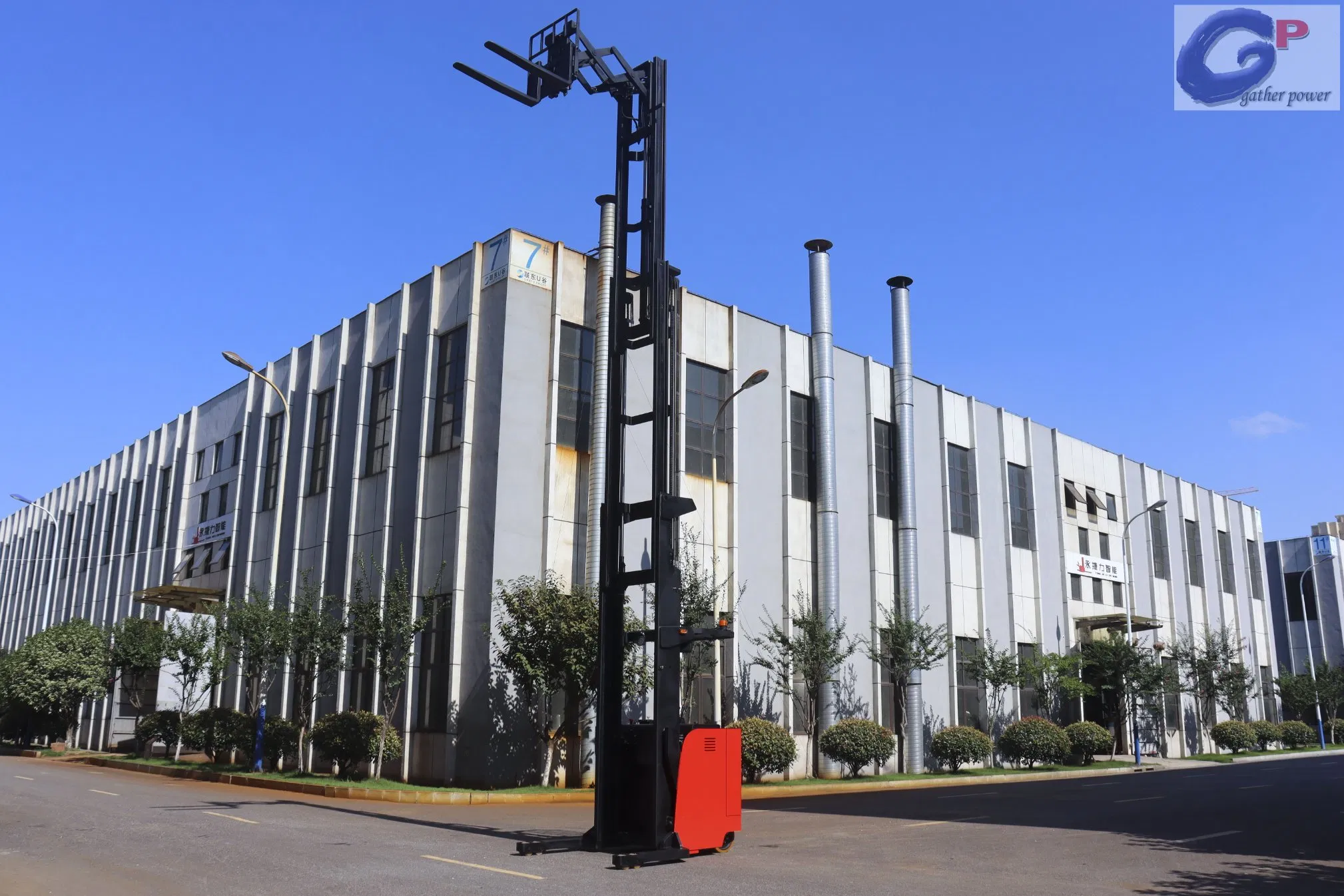 2 Ton Electric Stacker Forklift Industrial Automated Transport Reach Load Portable Stacker