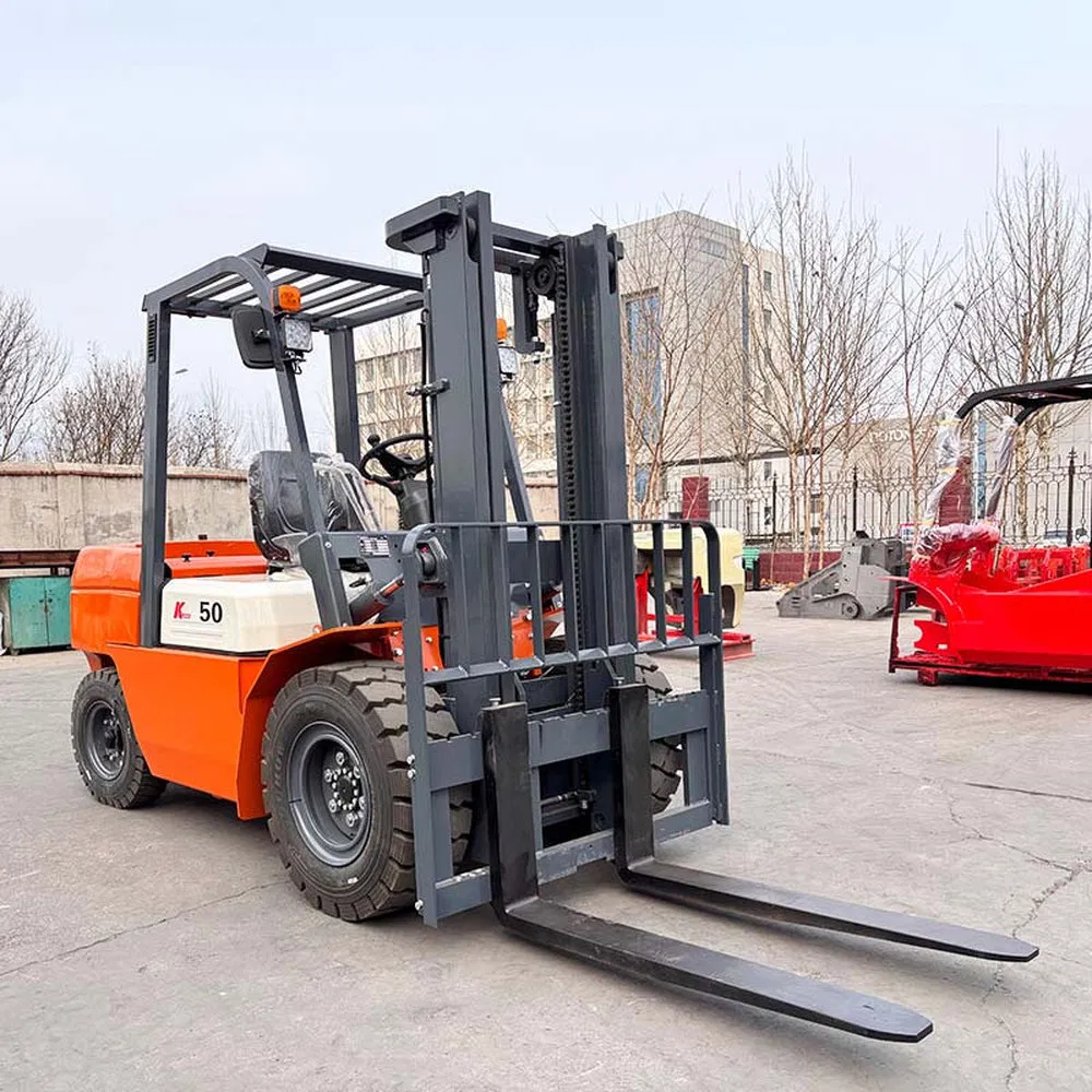 Easy to Operate Diesel Hydraulic Wheel Forklift Truck for Sorting Center