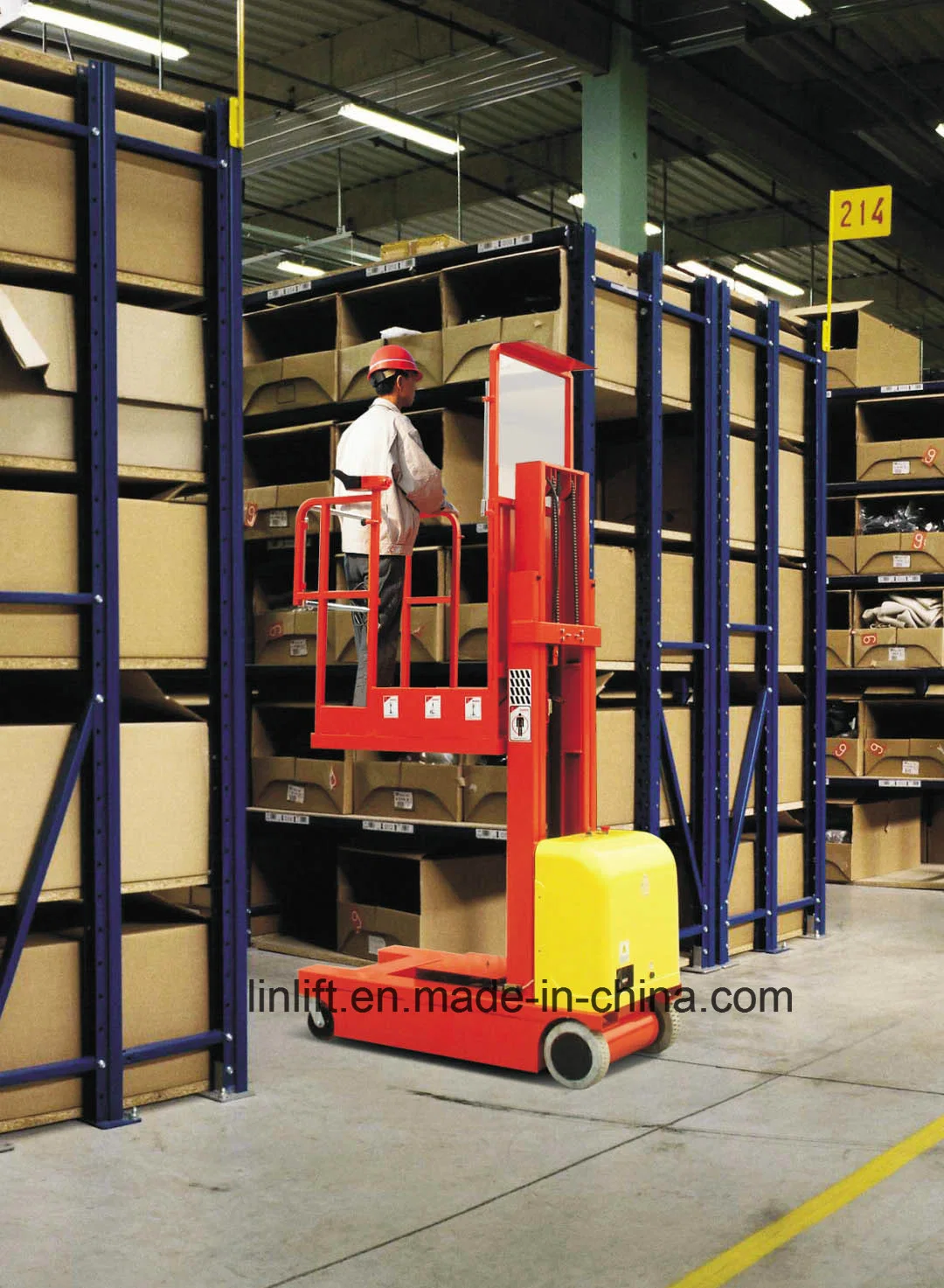 300kgs Warehouse Picking up Electric Aerial Order Picker