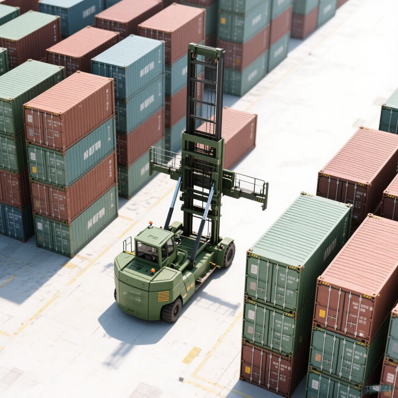 9-Ton 8 Layer Empty Container Handler H90ec-7 for Sale