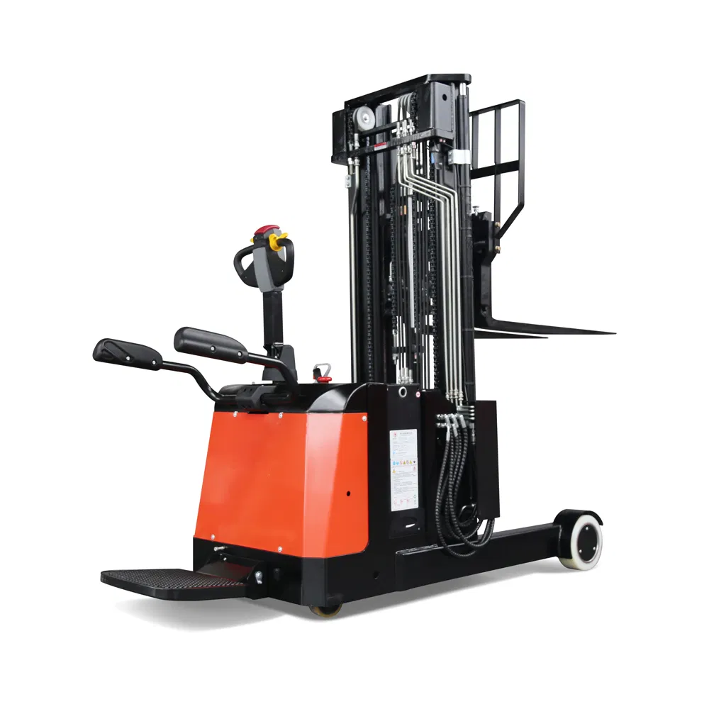 Wholesale Lift Height 3m 4m Electric Full Warehouse 1.2/1.5 Ton Reach Truck Forklift