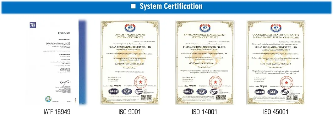 System Certifications