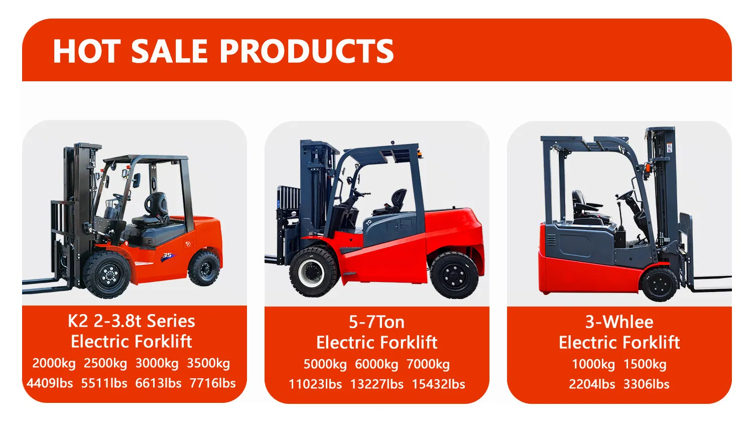 Electric Forklift Specification