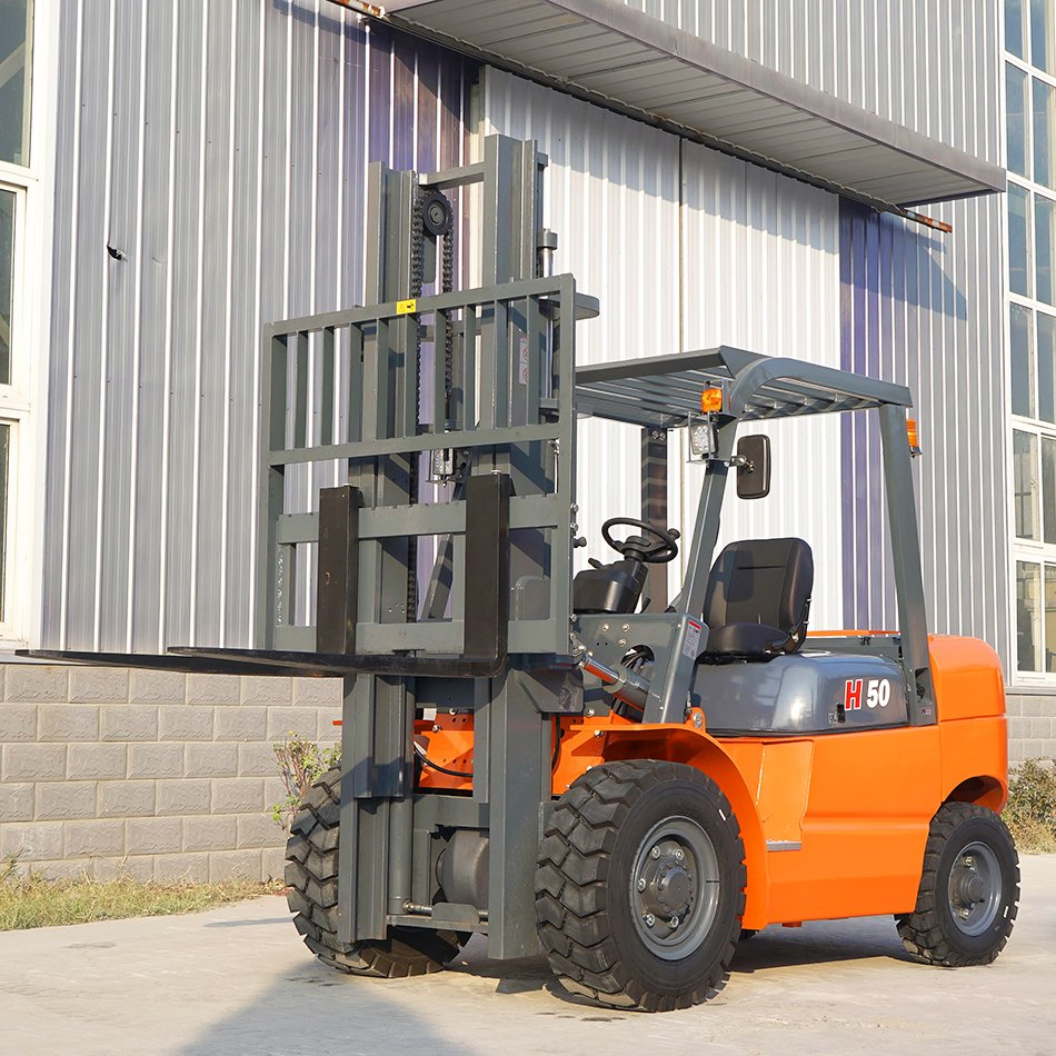 Hopper Hydraulic Truck Anti Collision Sales Diesel Forklift Truck Engineering Machine 5 Ton Small 4 Ton 3 Ton Diesel Mini Warehouse Forklift